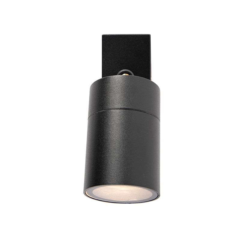 Smart buitenwandlamp zwart IP44 incl. wifi GU10 - Solo