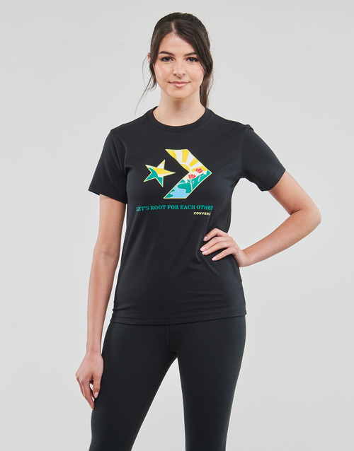 Converse - STAR CHEVRON INFILL CREW T-SHIRT - Noir