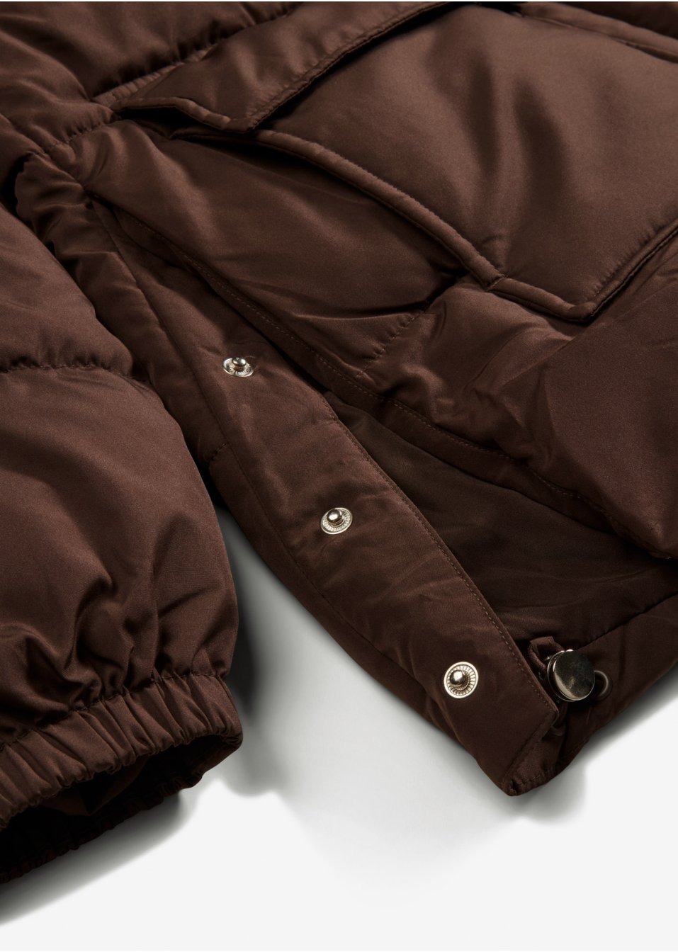 Veste matelassée rembourrée en polyester recyclé avec capuche amovible