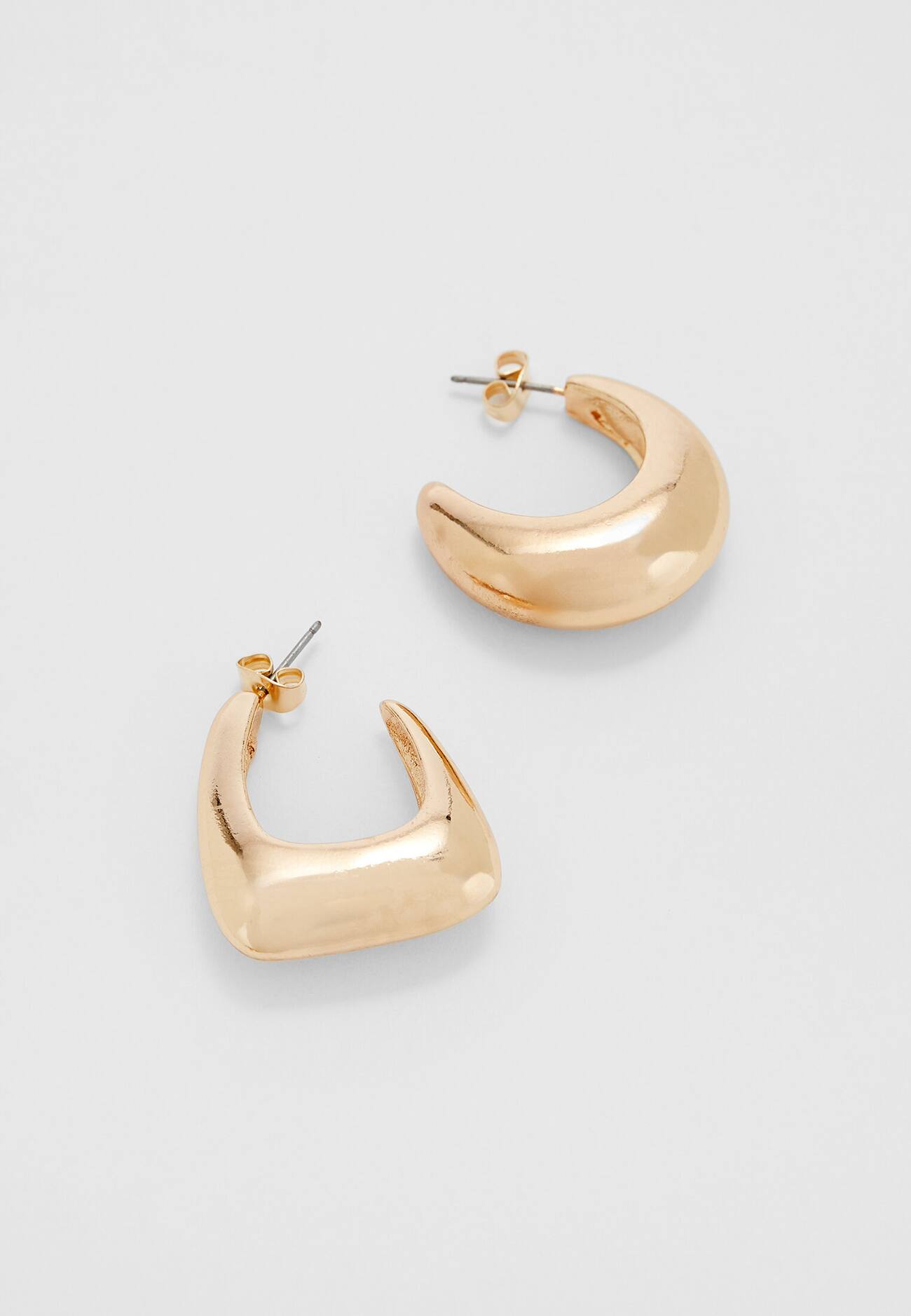 Conjunto de 3 pares de brincos de argola texturizados