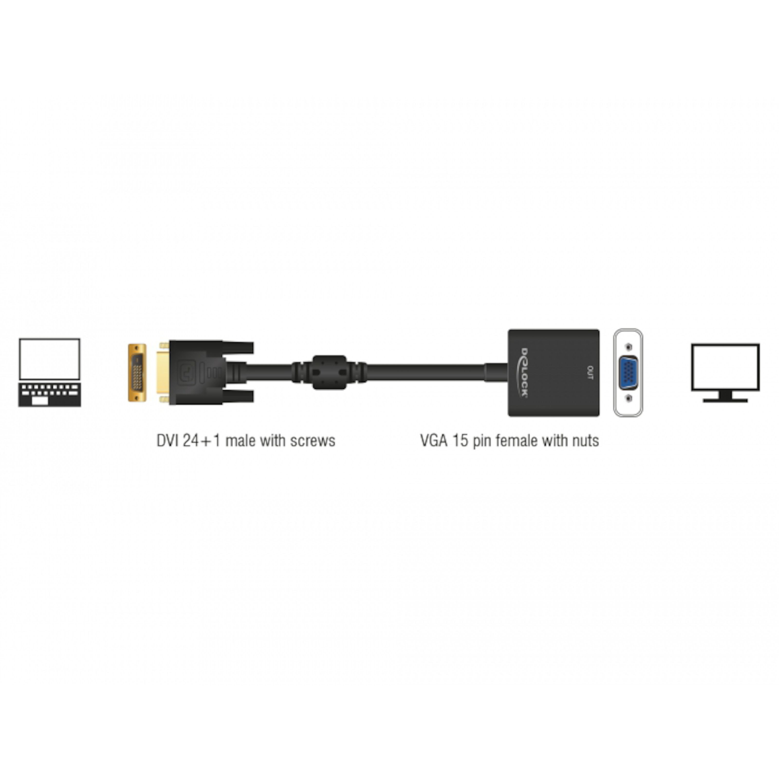 DVI-D til VGA-adapter