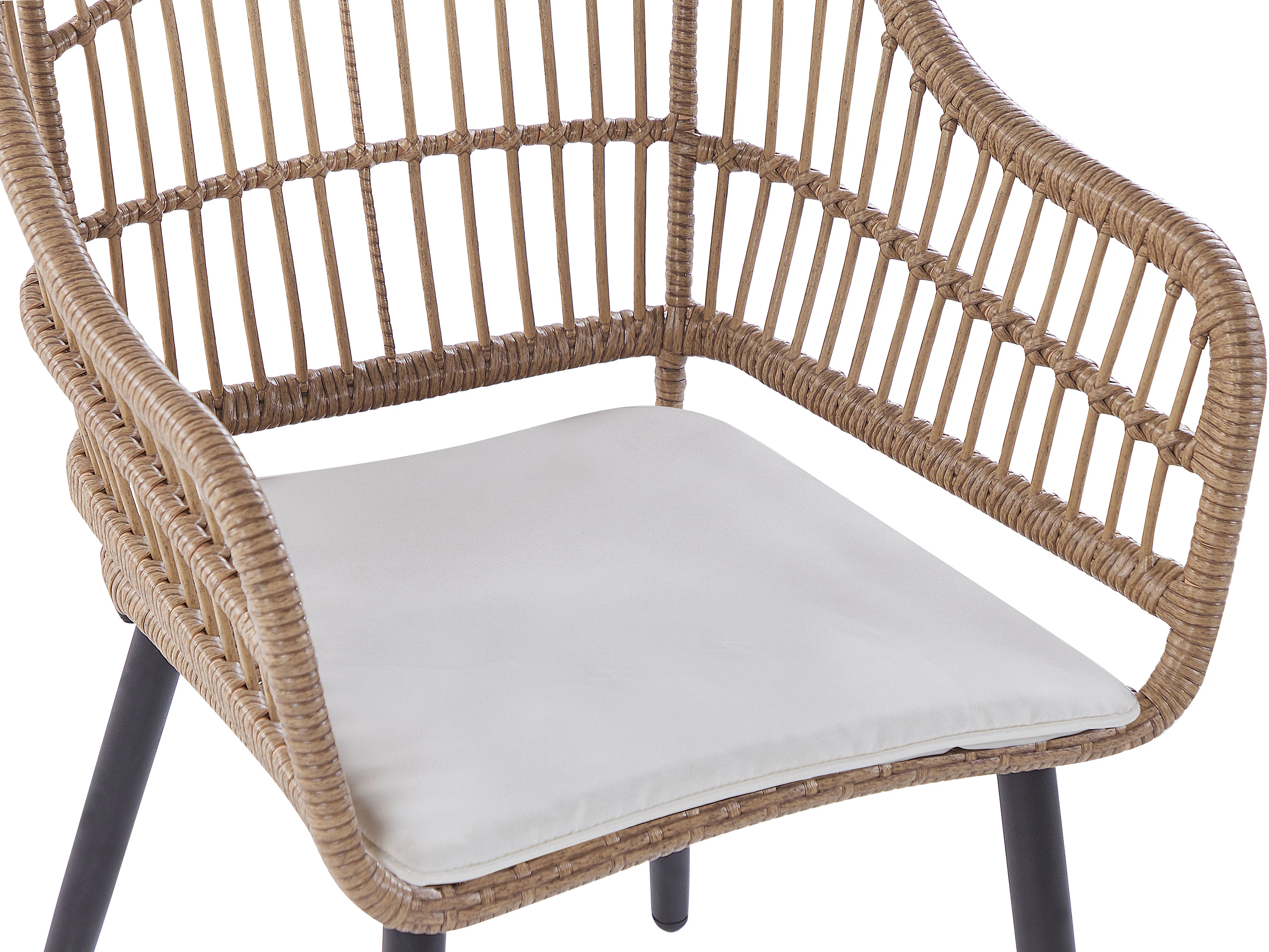 Tuinset 6-zits ALIANO II met kussens PE rotan Beige