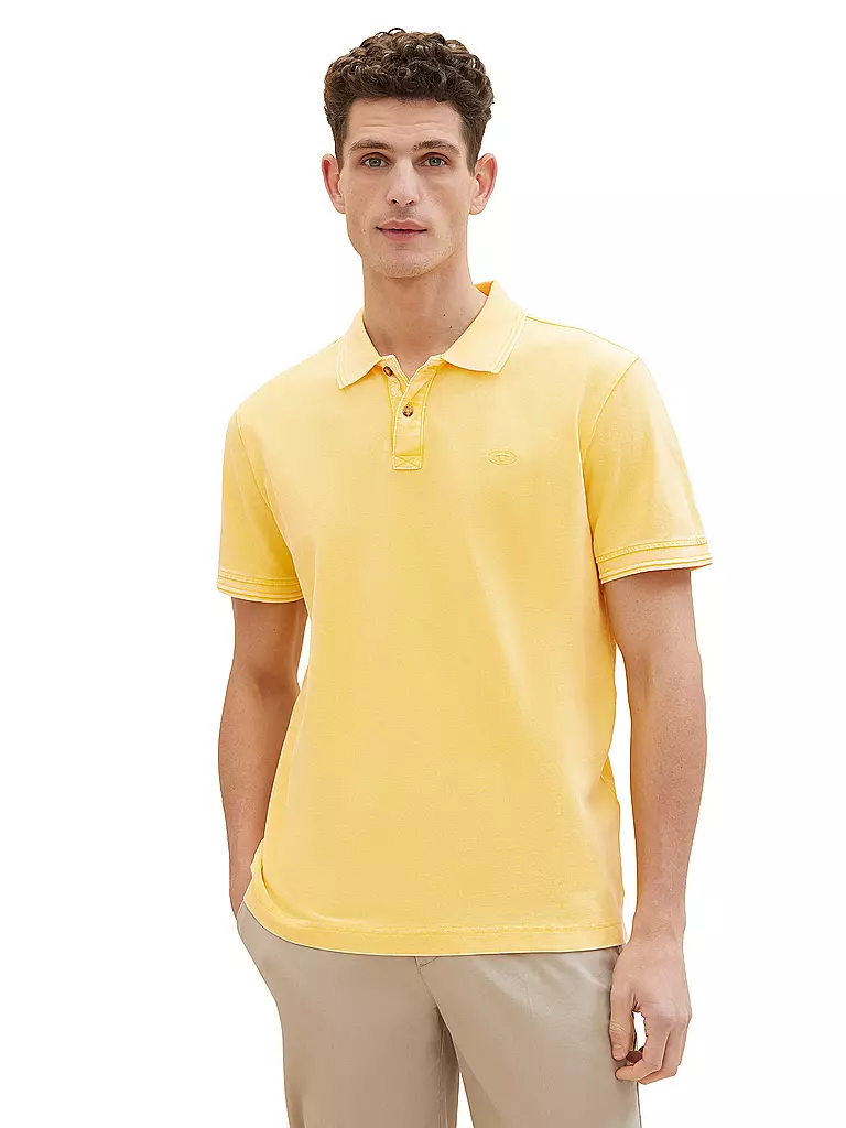 TOM TAILOR Poloshirt gelb