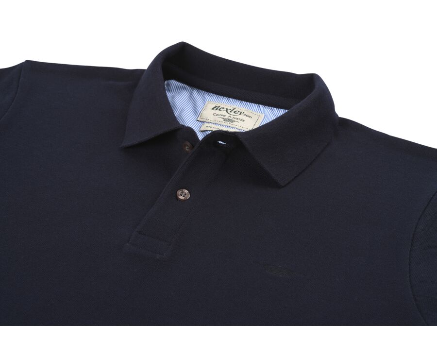 Polo manches longues homme Marine - ANDY II ML