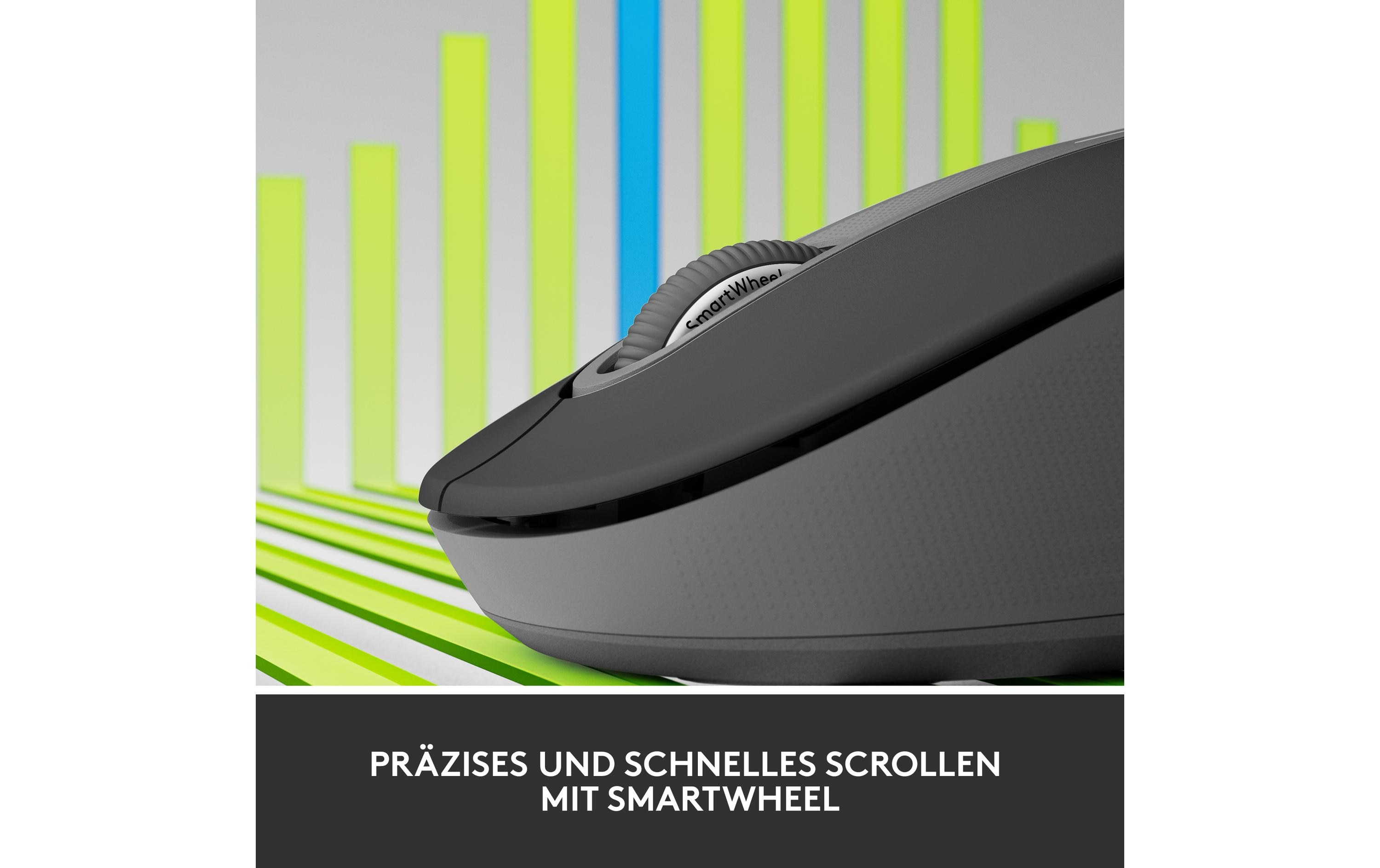 Maus Signature M650 L for Business GraphitePräzise Wireless-Maus mit «Logitech SilentTouch»-Technologie
