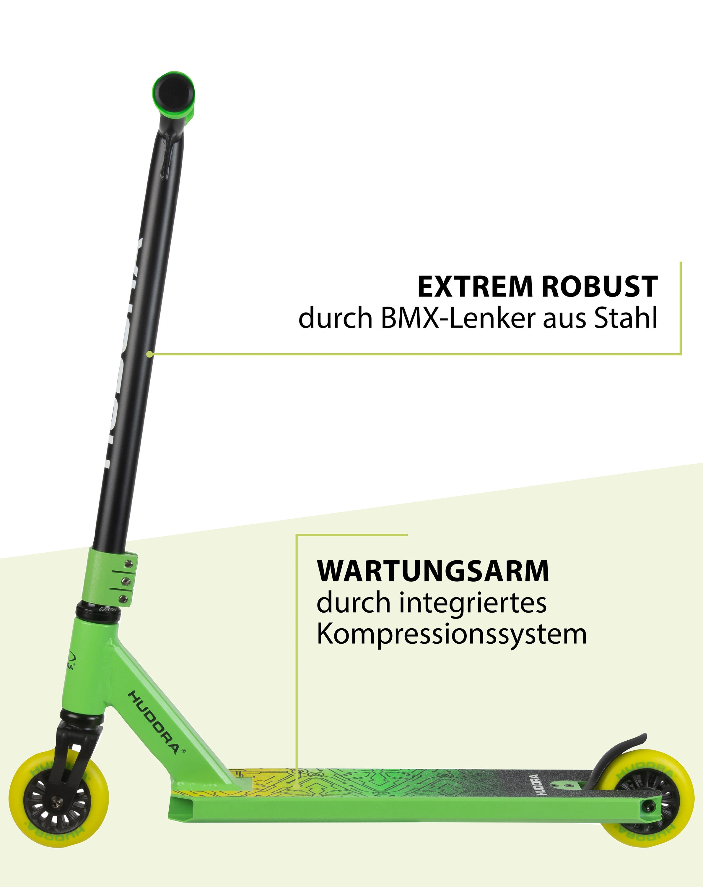 HUDORA STUNT SCOOKids in grün