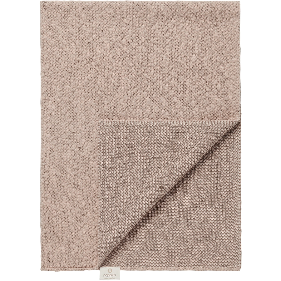 Noppies Decke für die Wiege Melange knit 75x100 cm Oxford Tan