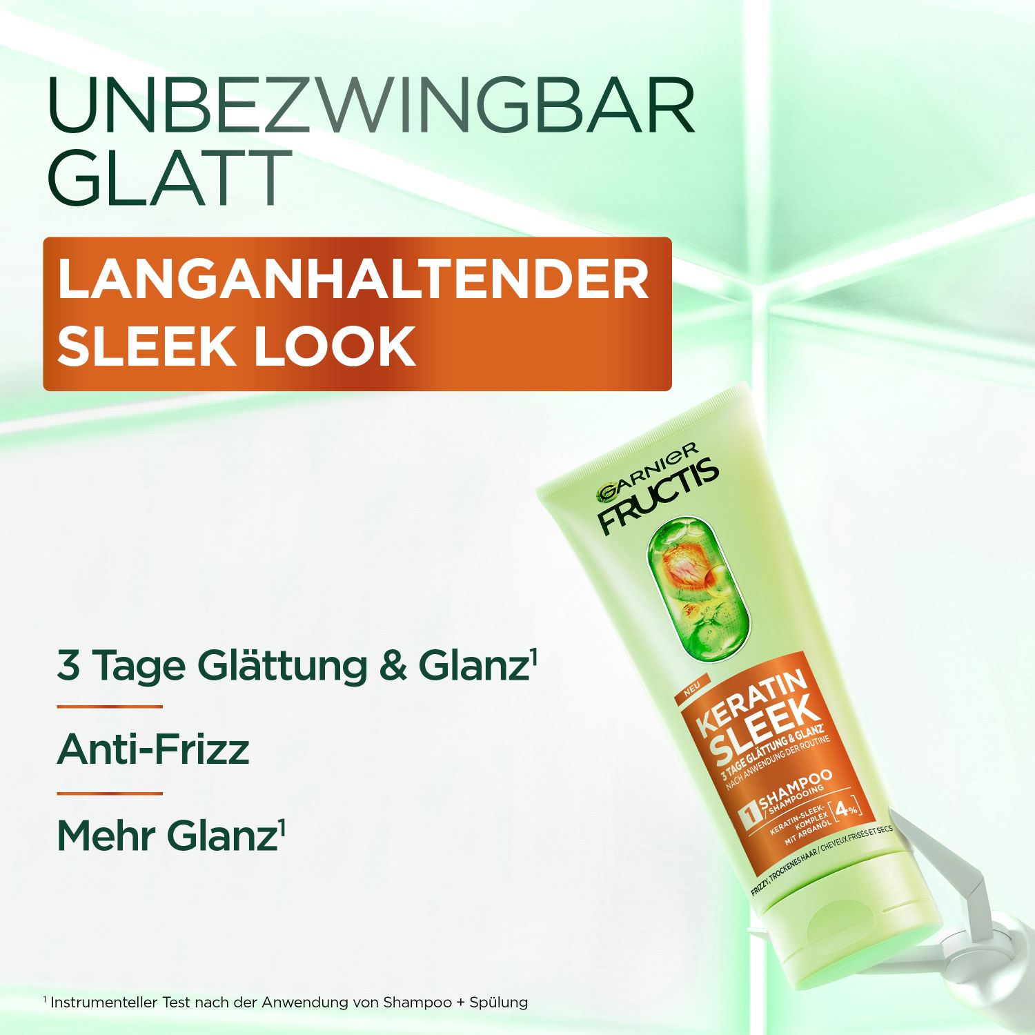 FRUCTIS Sleek Shampoo<br>200 ml, Keratin