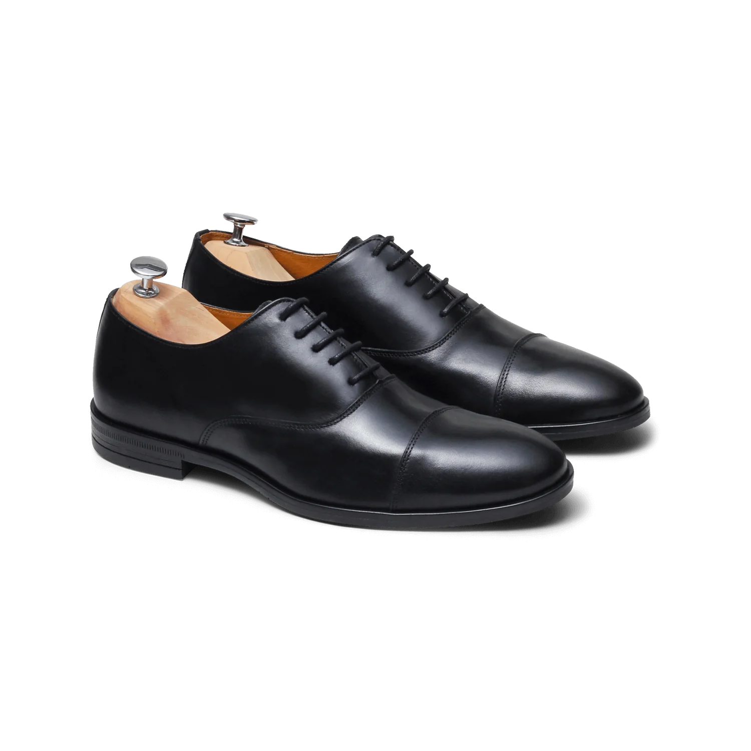 Perry-Richelieu en cuir noir