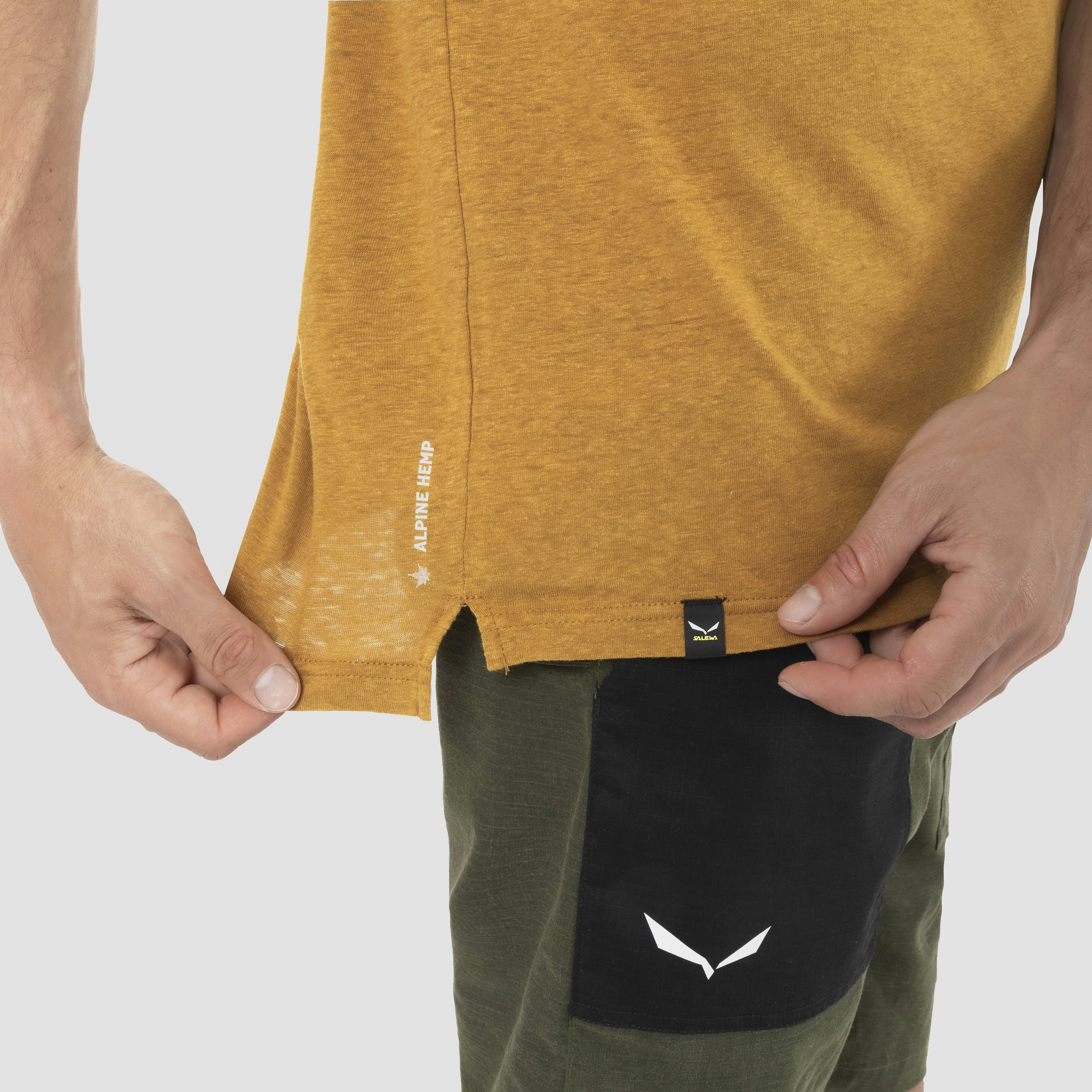 Lavaredo Hemp T-Shirt mit Brusttasche Herren