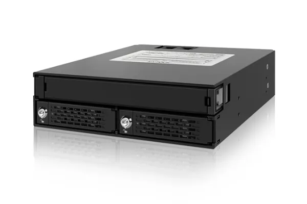 ICY Dock ToughArmor MB994IKO-3SB - Hus til lagringsenhed - SATA 6Gb/s / SAS 12Gb/s - SATA 6Gb/s - sort