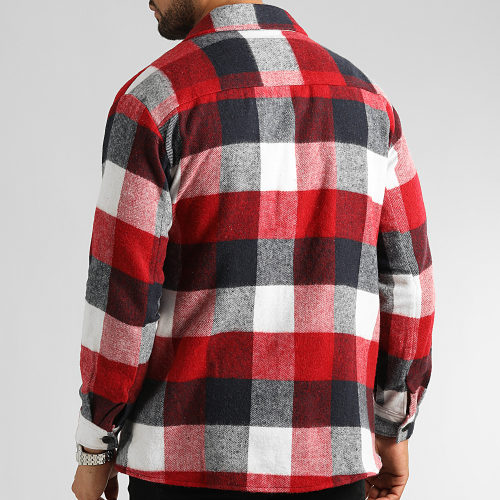 Surchemise A Carreaux 2705 Rouge Bleu Marine Blanc