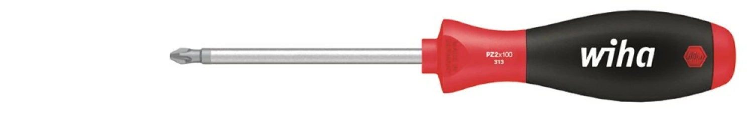 Wiha 313 Softfinish Schroevendraaier - Pozidriv - PZ2 x 100mm