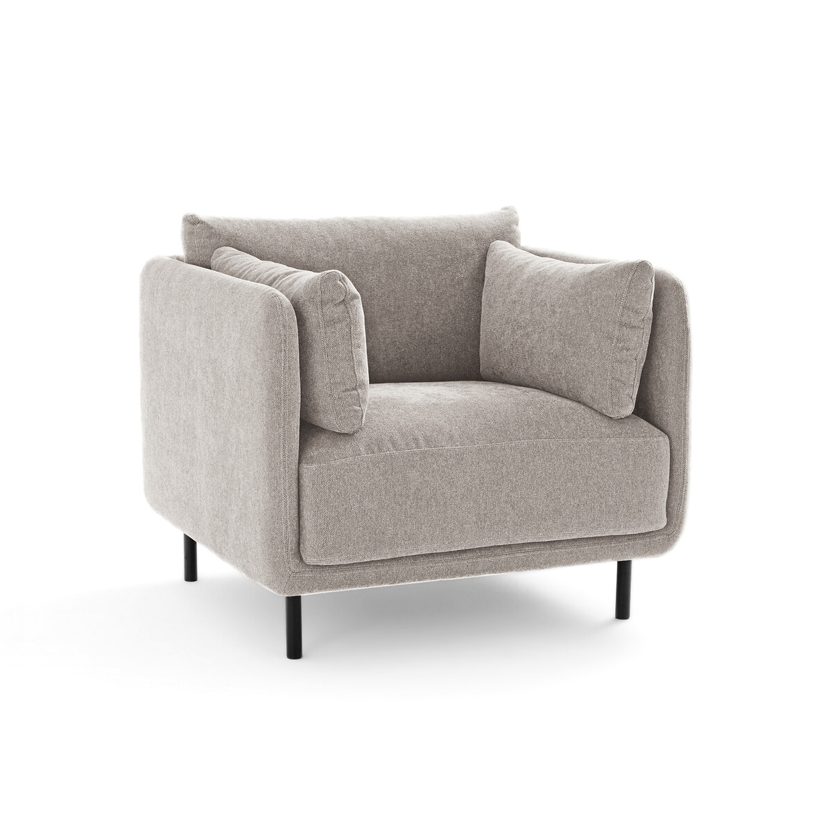 LA REDOUTE INTERIORS<br>Poltrona, tecido texturizado, Victor