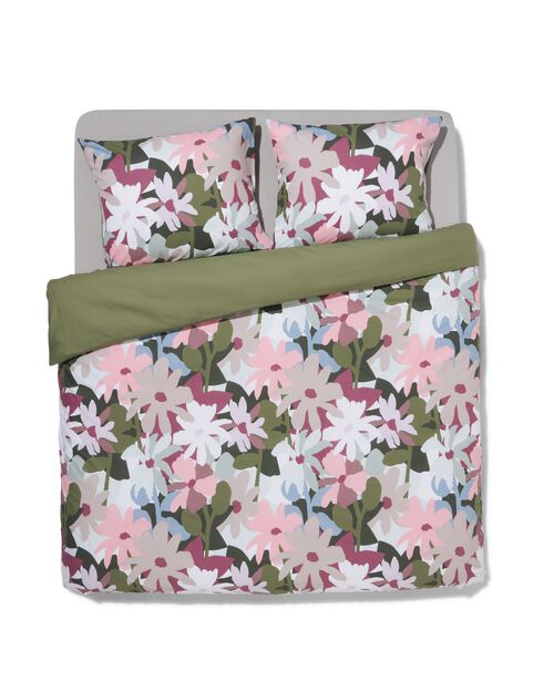 housse de couette en coton doux 200x200/220 flora