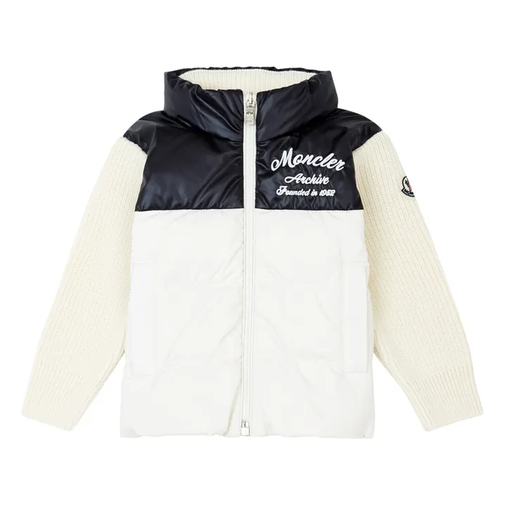 Moncler Cardigan Matelassé | Blanc