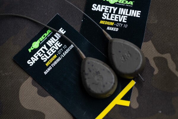 Korda Safety Inline Sleeve Nano Tubing/Leadcore (10 Pièces)