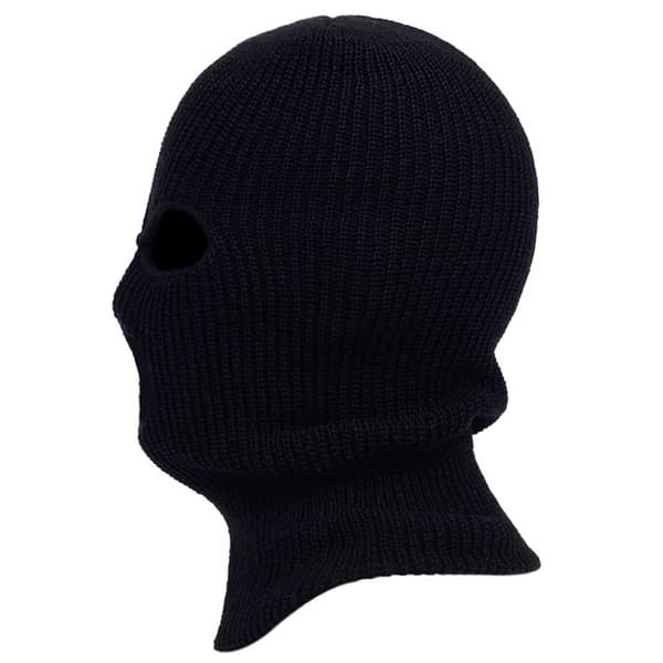 Black Balaklava Ski Mask Robbery Hat