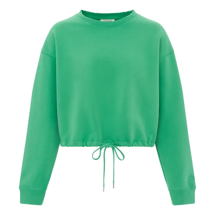 SMALLABLE BASICS Sweat A Nouer Femme Molleton Bio | Vert