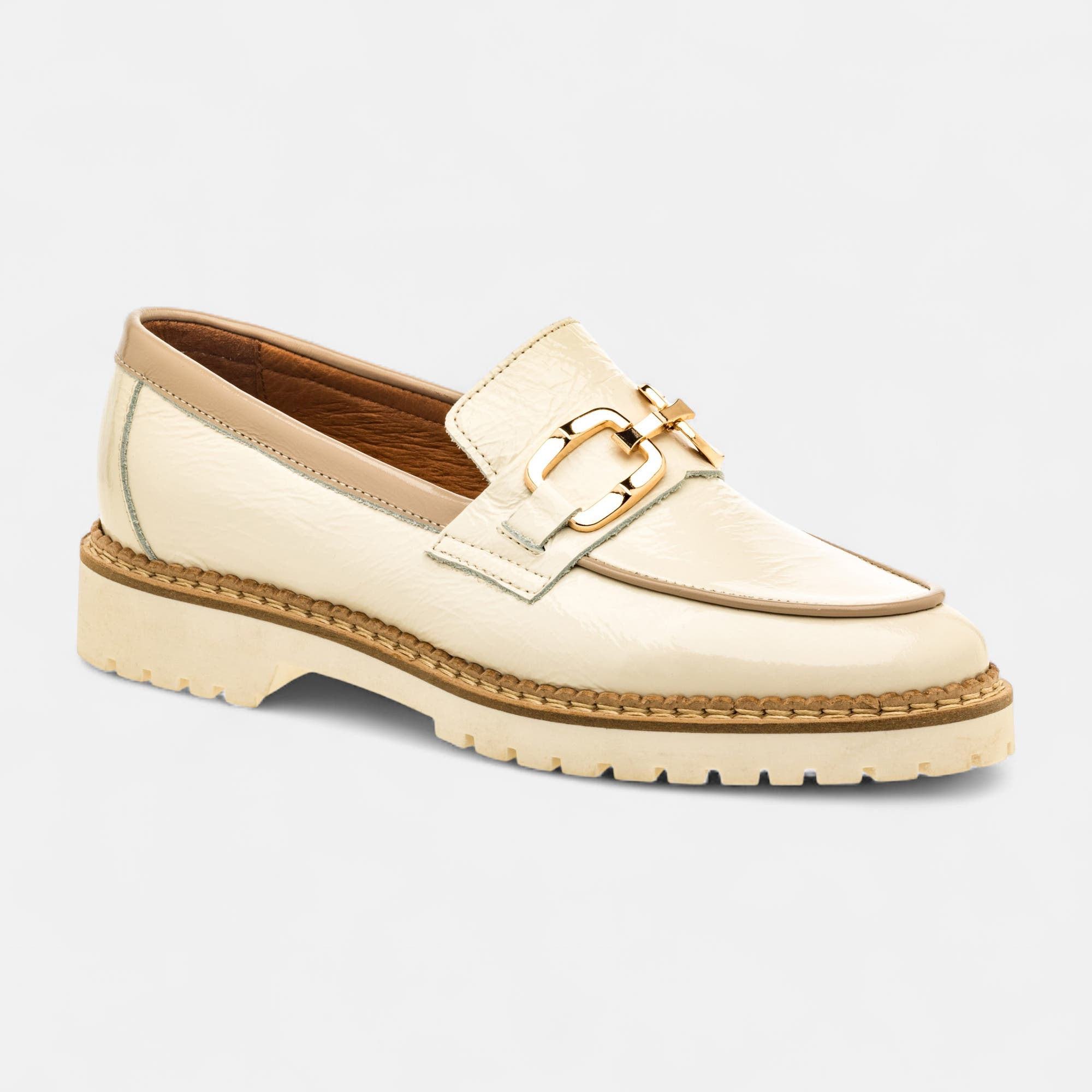 Mocassins Femme en cuir blanc