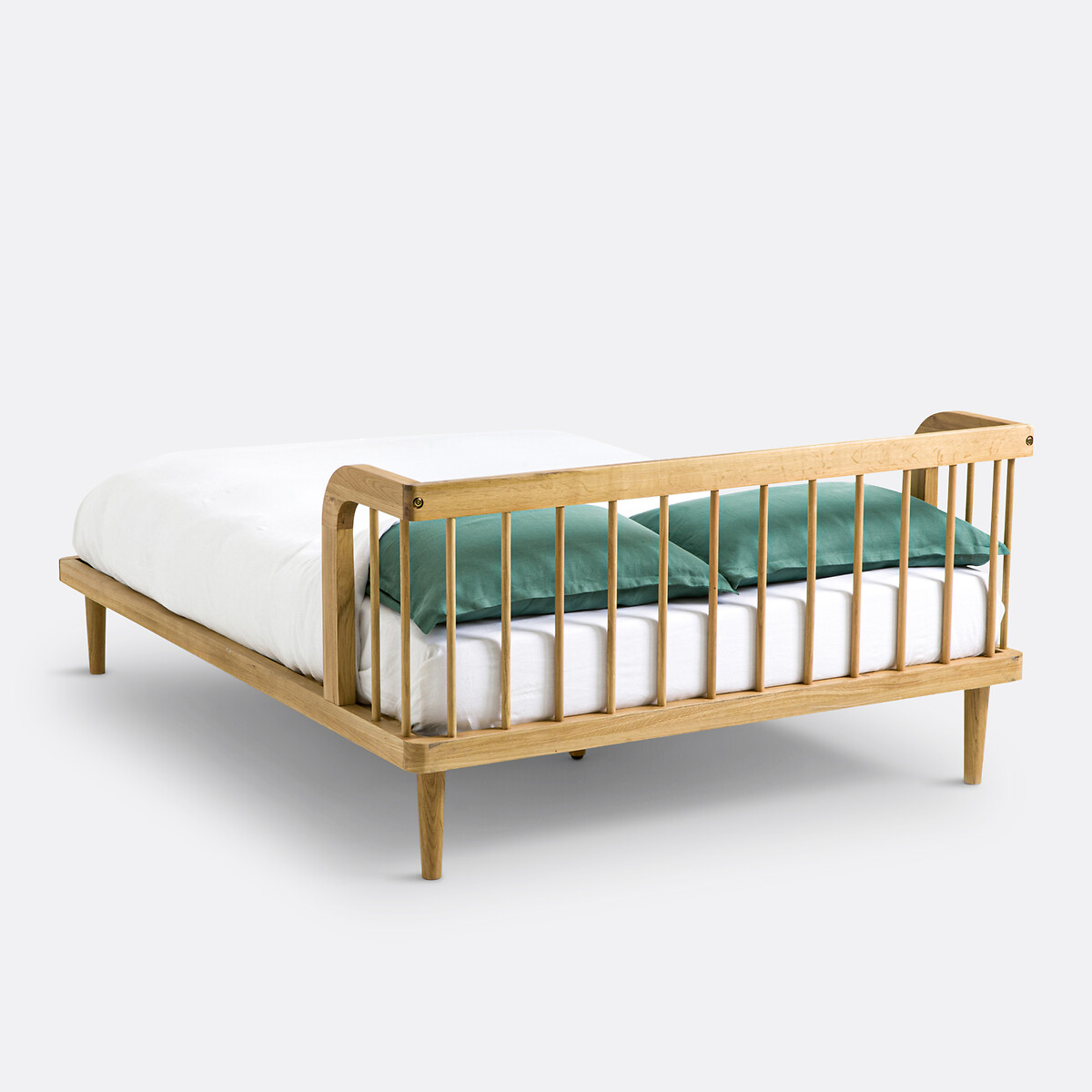 LA REDOUTE INTERIEURS<br>Cama de carvalho maciço com estrado de ripas, Matea