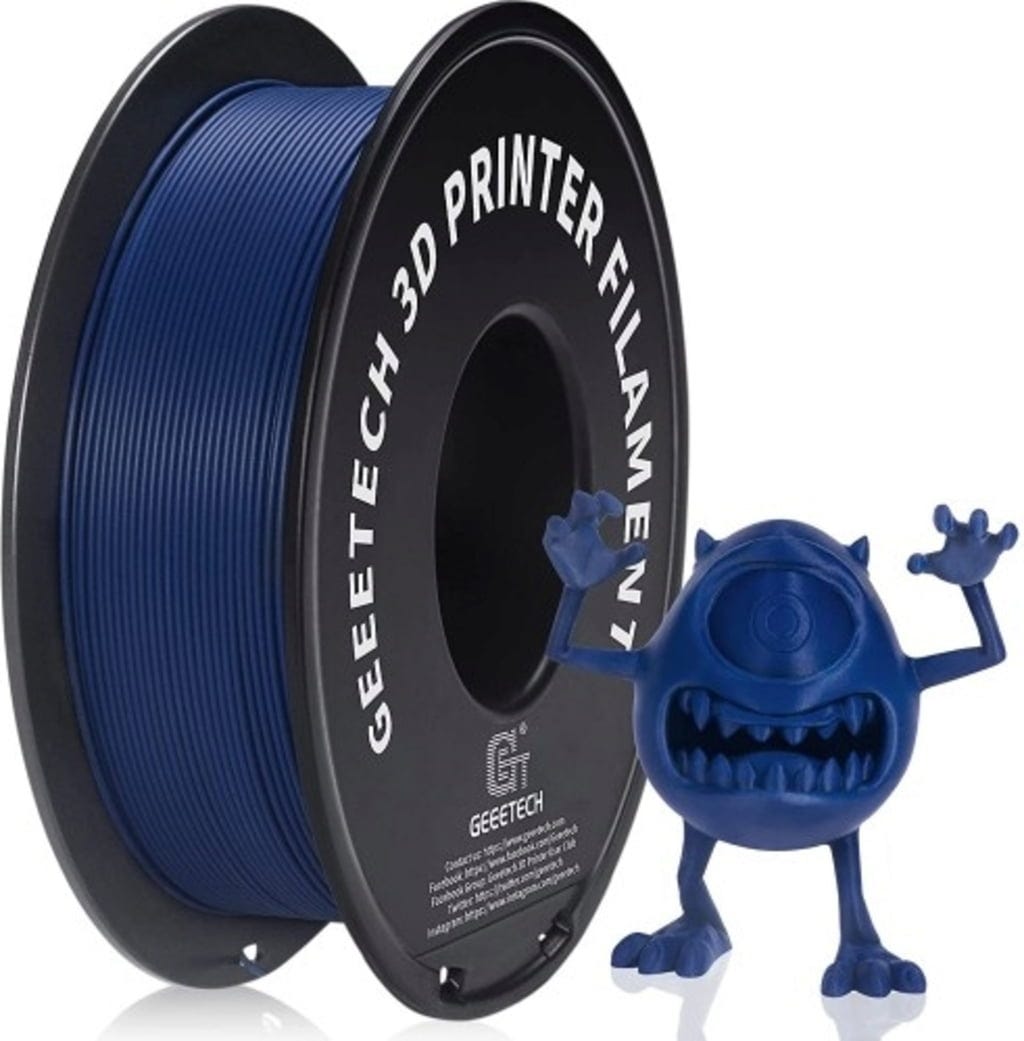 GEEETECH  PLA Matte Navy Blue, 1,75 mm / 1000 g    Mattes PLA-Filament mit stärkerer Zähigkeit in Navy Blue