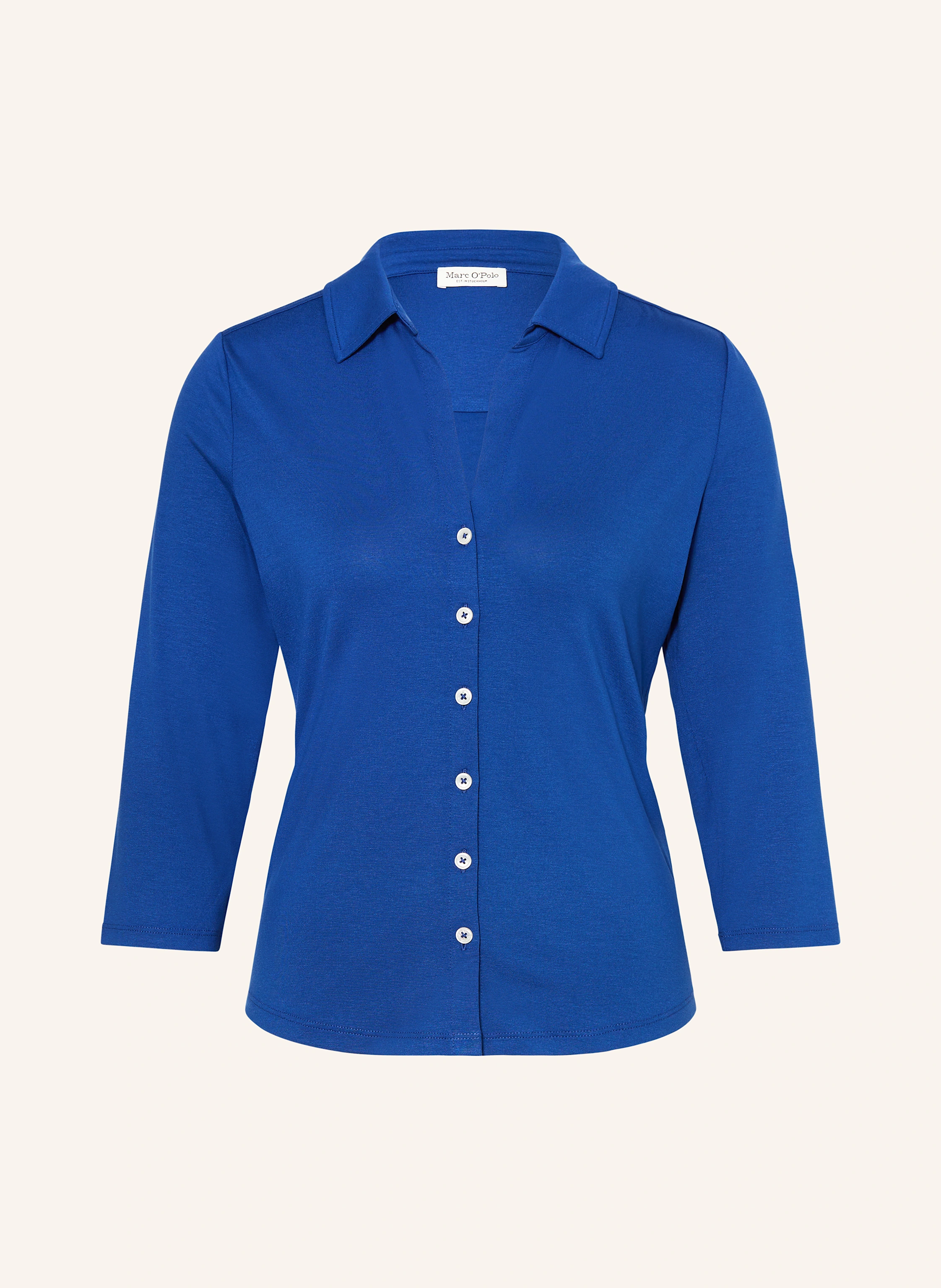 Marc O'Polo Hemdbluse aus Jersey mit 3/4-Arm