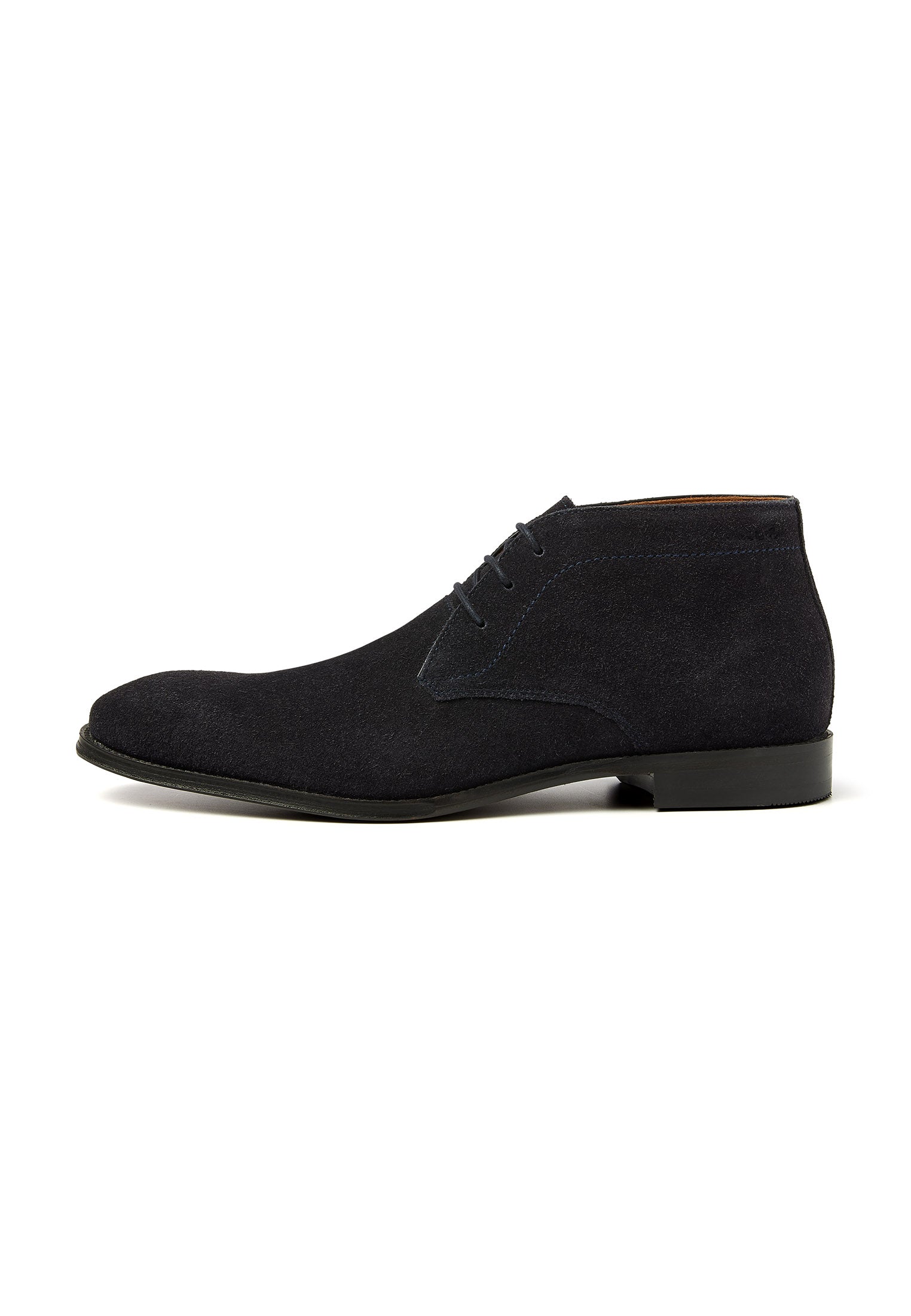 Navy suède Madison halfhoge veterschoen
