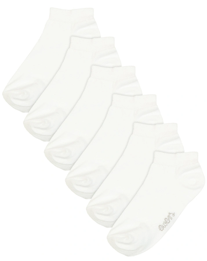 Sneaker-Socken ESSENTIAL MIX 6er-Pack in weiß