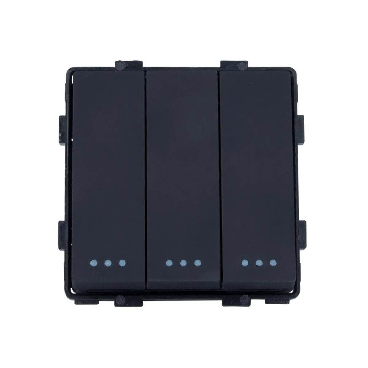 Ledkia Modern Va-et-Vient Triple - Noir