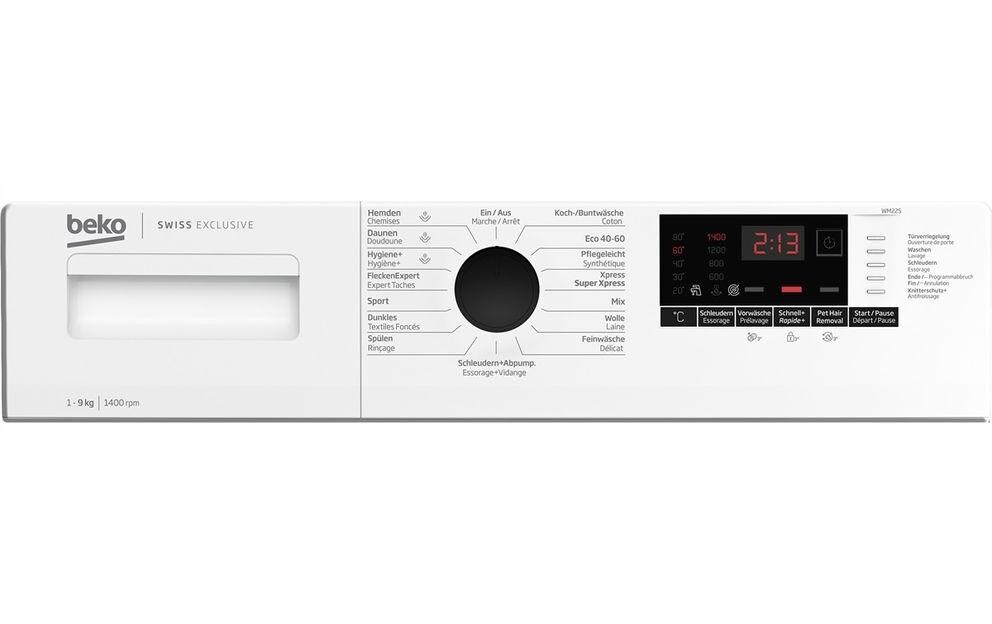 Waschmaschine WM225 Links<br>Frontloader mit 9 kg Ladekapazität