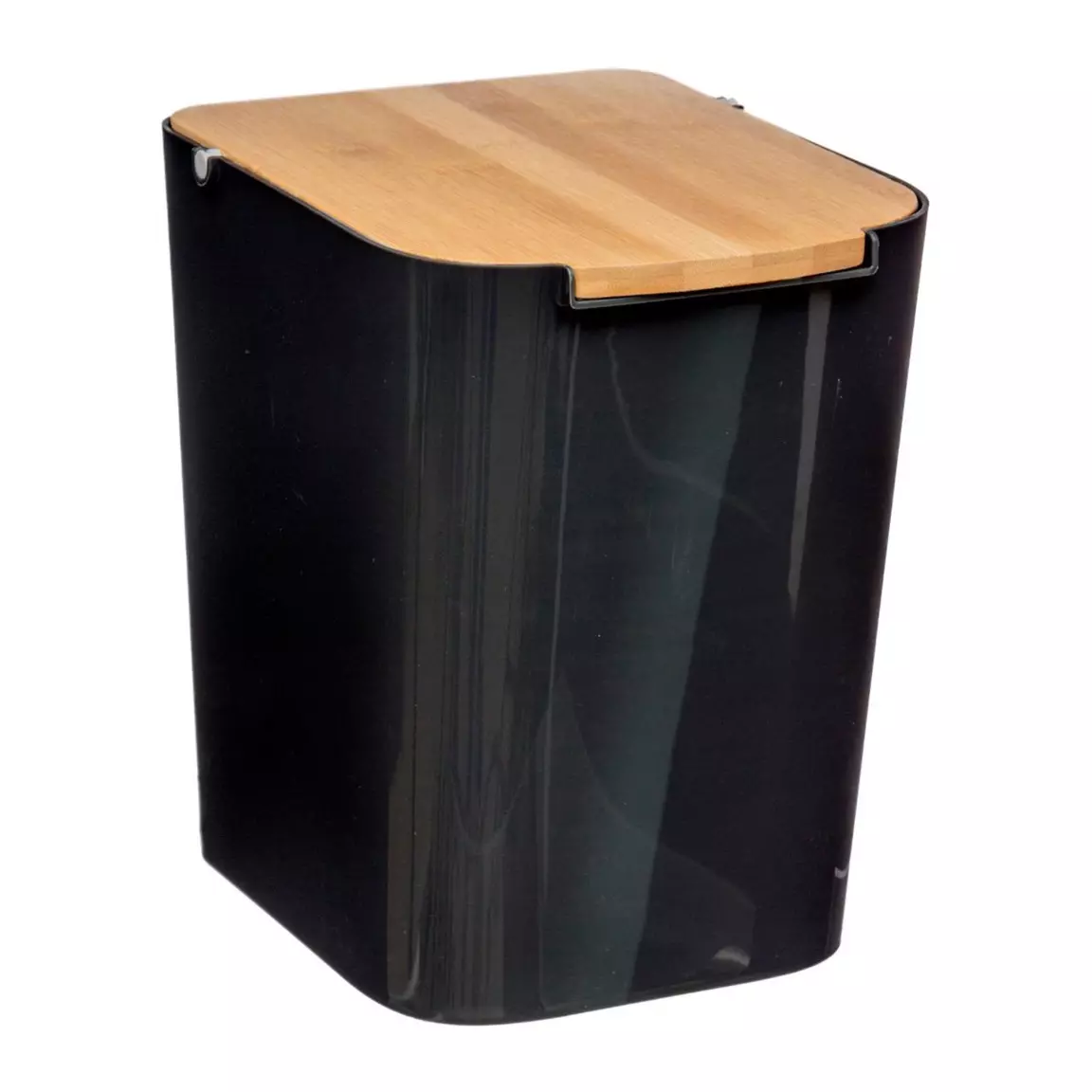 Poubelle en bambou (H24 cm) Baltik Noir