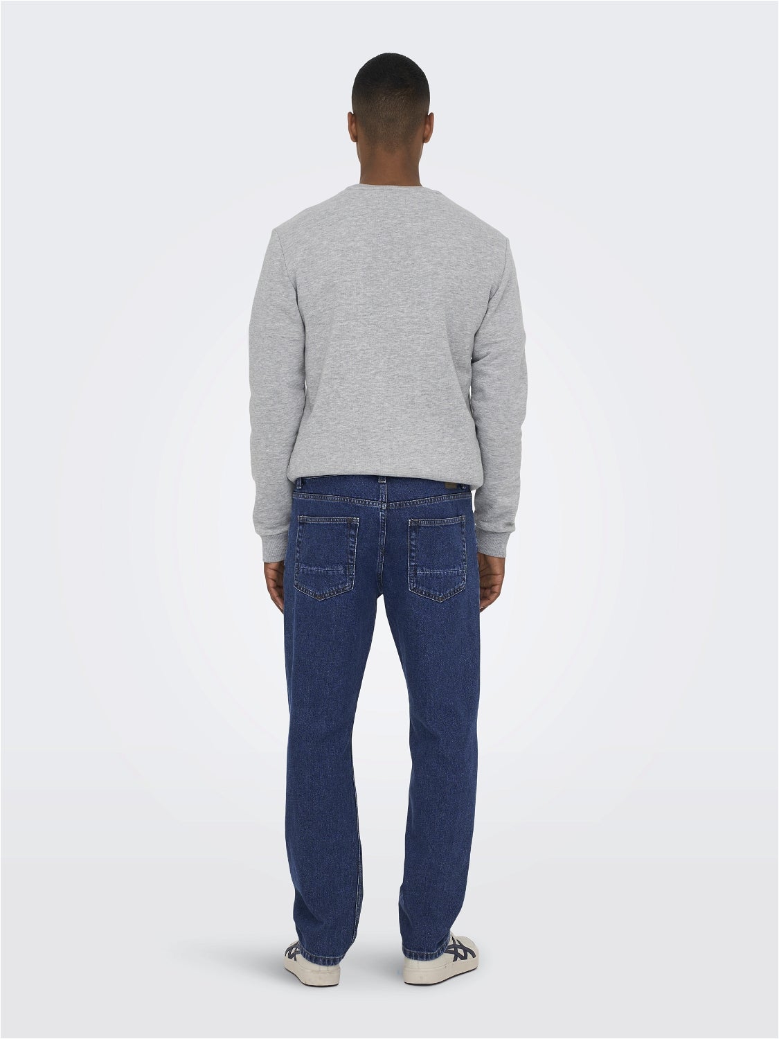 ONSEDGE Mid Rise Gerade geschnitten Jeans Blue Denim