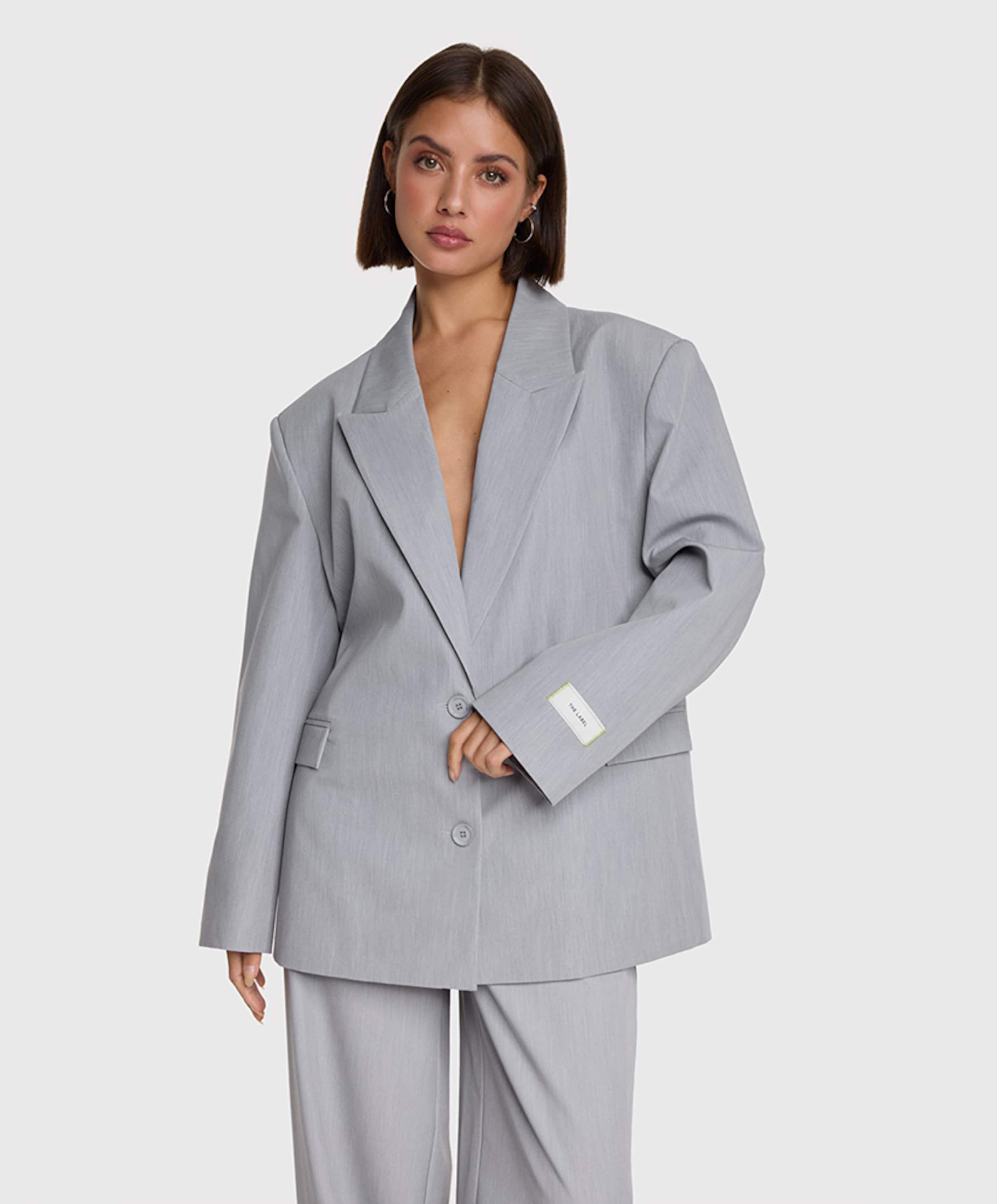 Alix The Label Dames blazer grijs