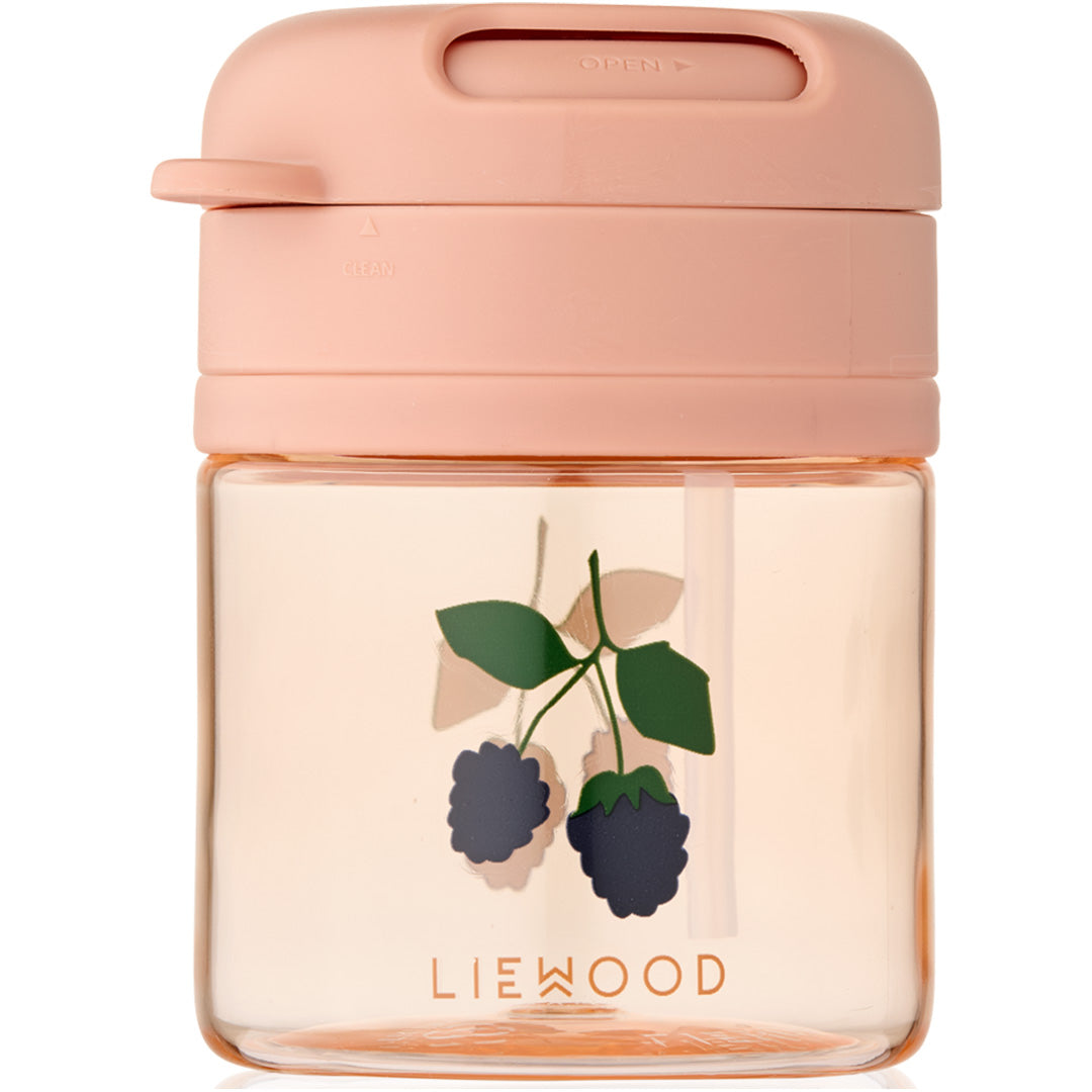 liewood drinkbeker met rietje pavia - berry pale tuscany - 280 ml