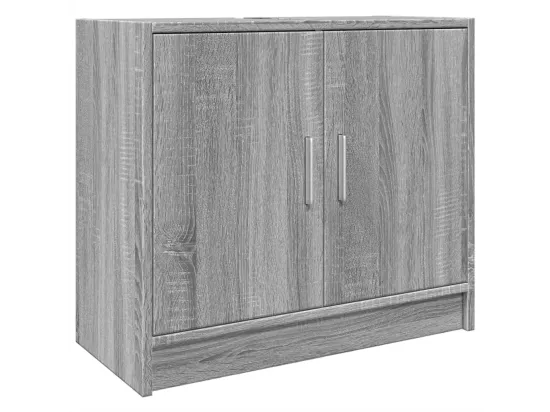 Armoire d'évier sonoma gris 63x29x55 cm bois d'ingénierie