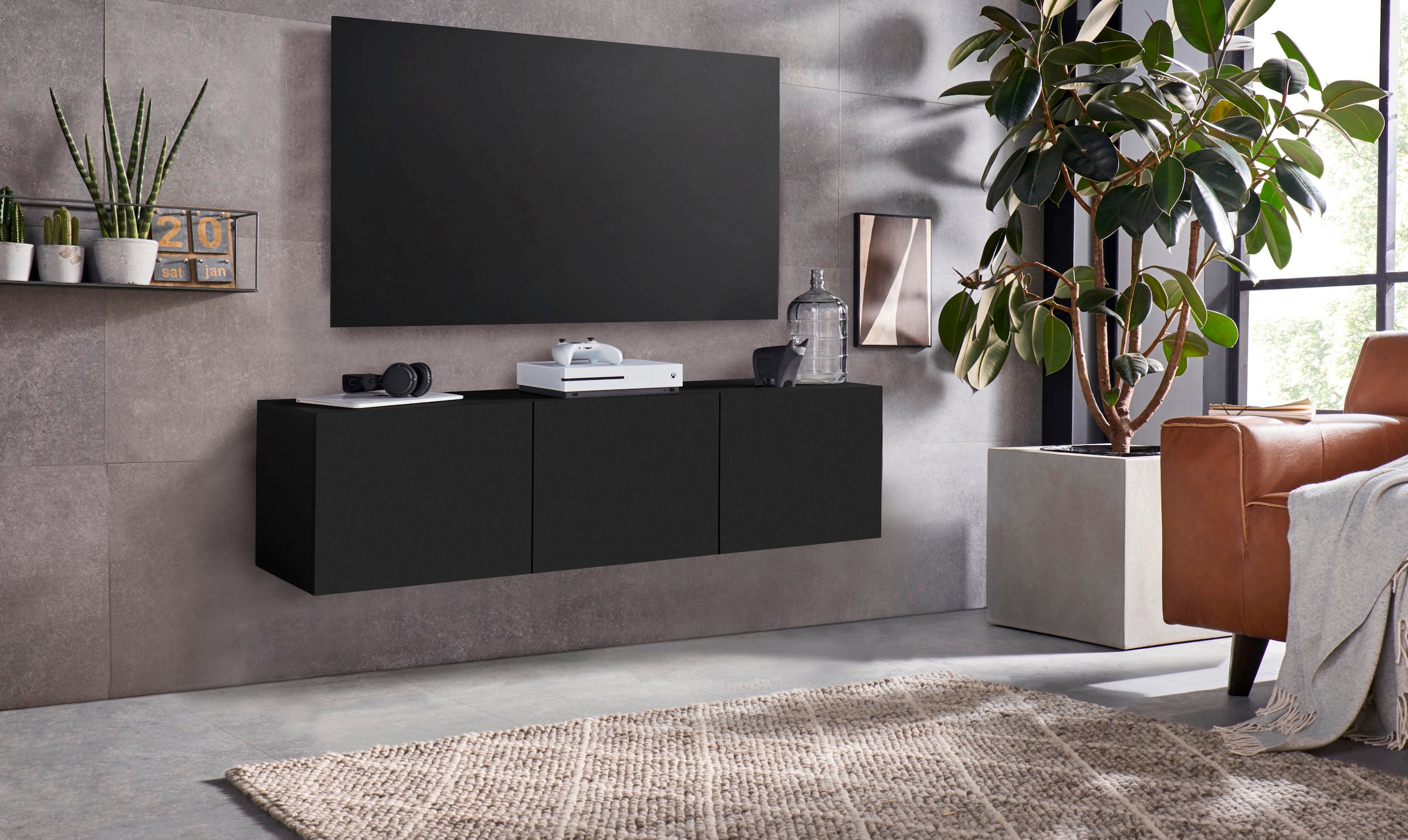 borchardt Möbel Lowboard »Sophia, TV-Schrank mit 3 Türen, hängend oder stehend«