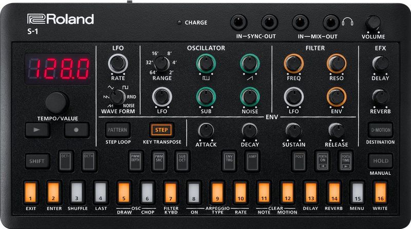 Roland - S-1 Tweak Synth - Synthesizer - Groen - Zwart
