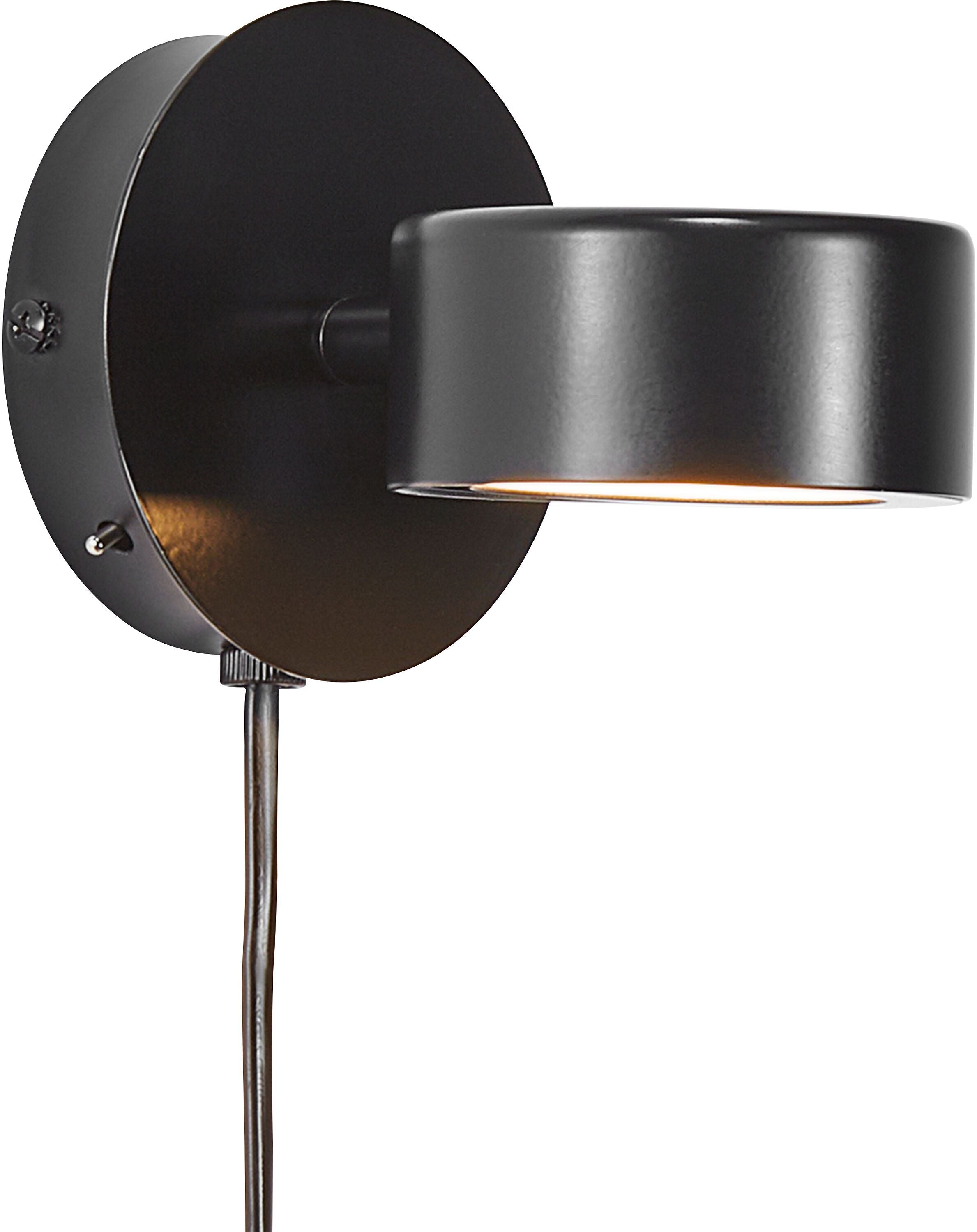 Nordlux CLYDE Wandleuchte - Schwarz / B: 10.0 cm x T: 8.5 cm x H: 10.0 cm