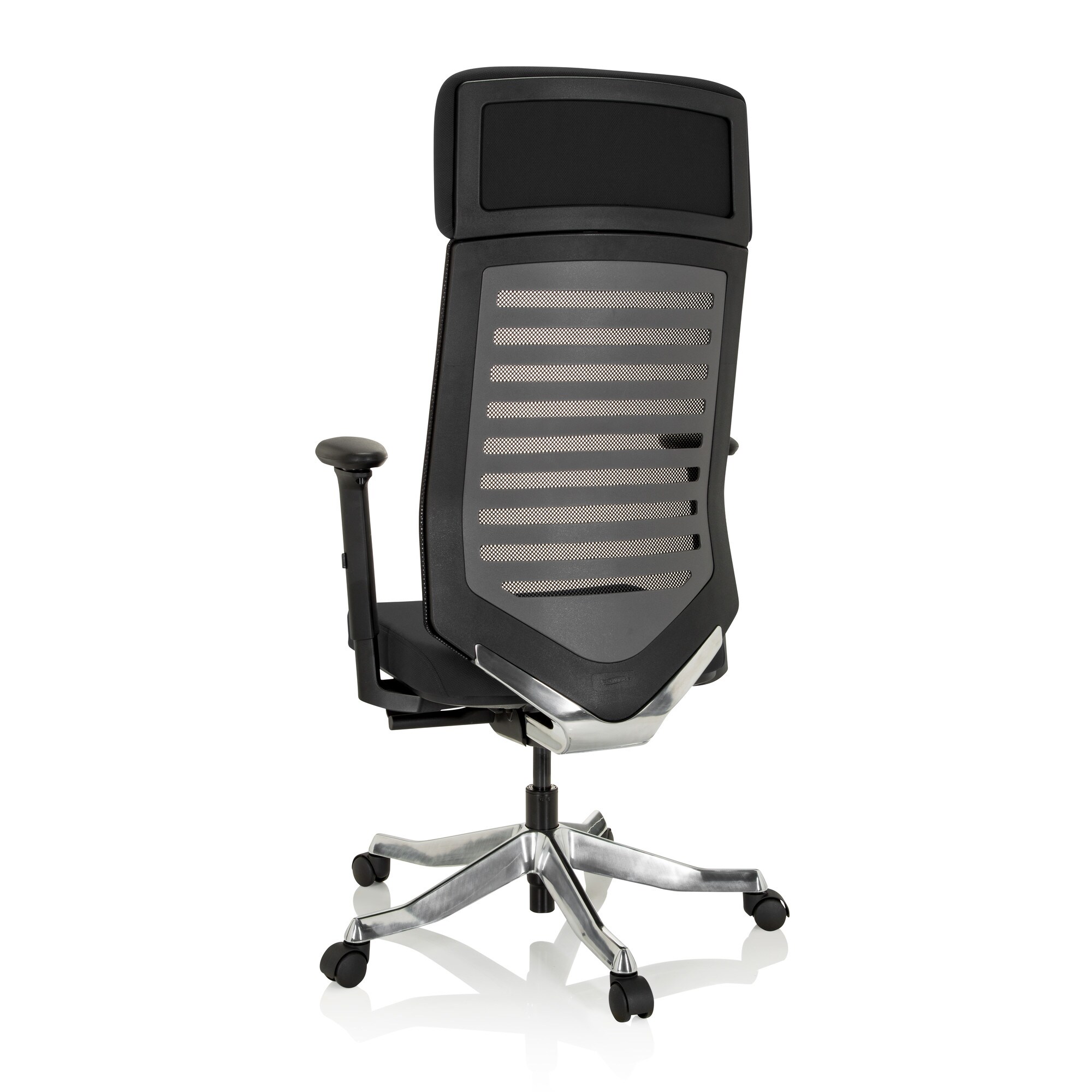 Profi Bürostuhl ASGON Stoff/Netzstoff mit Armlehnen hjh OFFICE