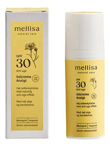 Mellisa Solcreme Ansigt SPF30 - 50 ml.