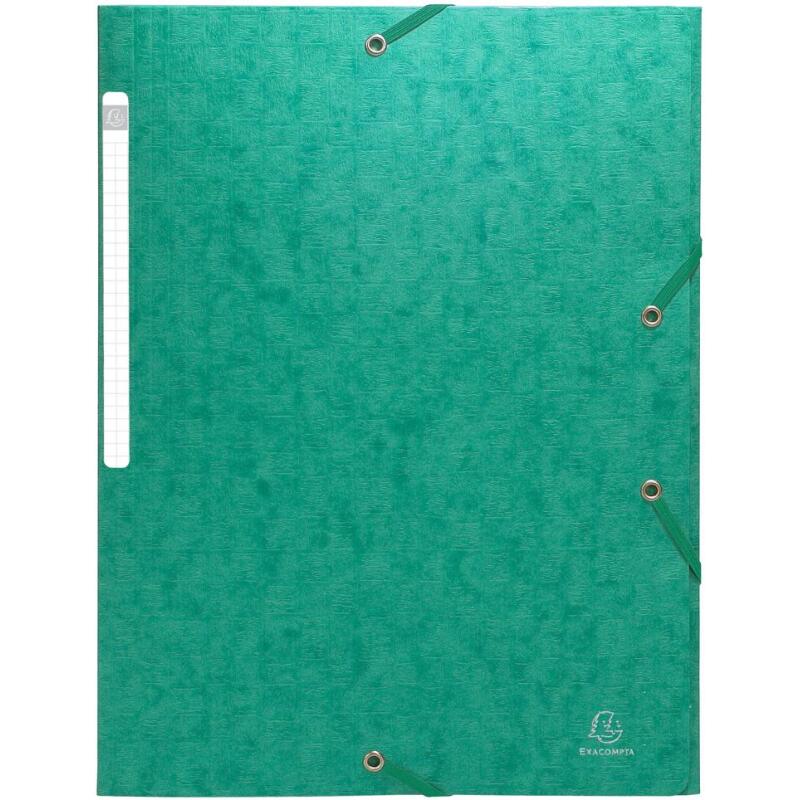 Chemise à élastiques sans rabat - carte lustrée gaufrée Scotten 600g/m2- A4