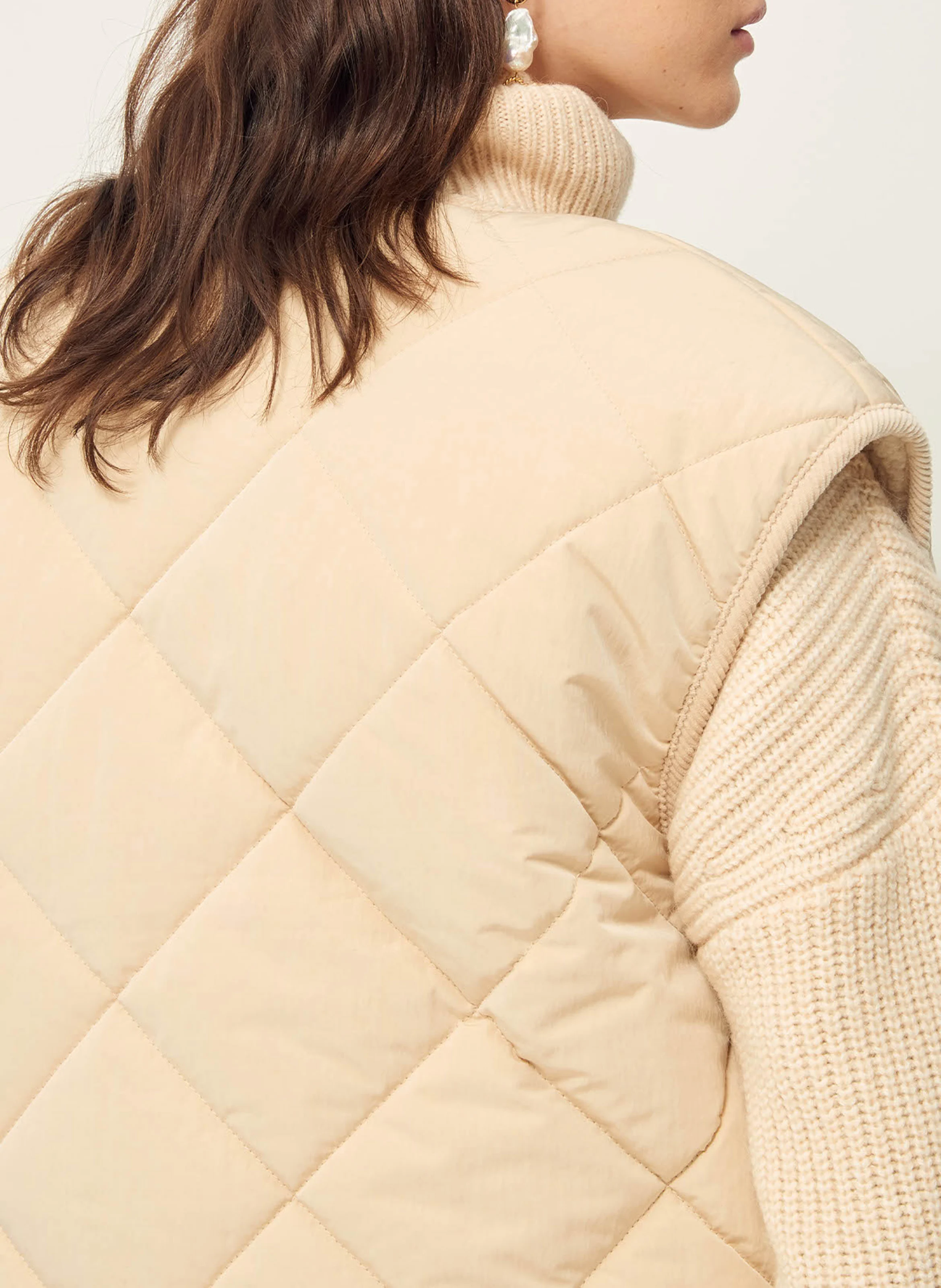 SNOWDONIA - Veste droite réversible | Beige