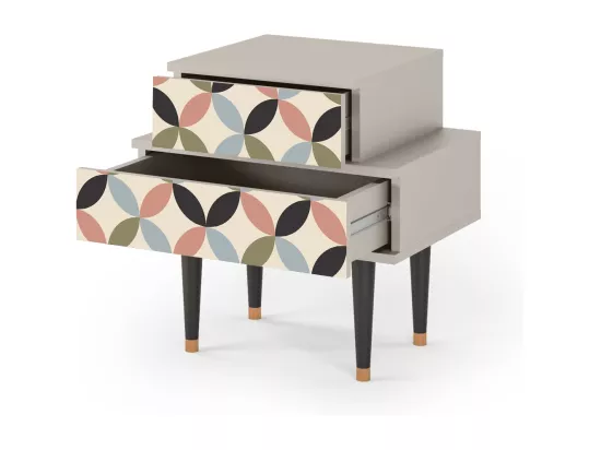 Table de nuit - 58х58х41 cm - NS1 - Butterfly Effect, Sable