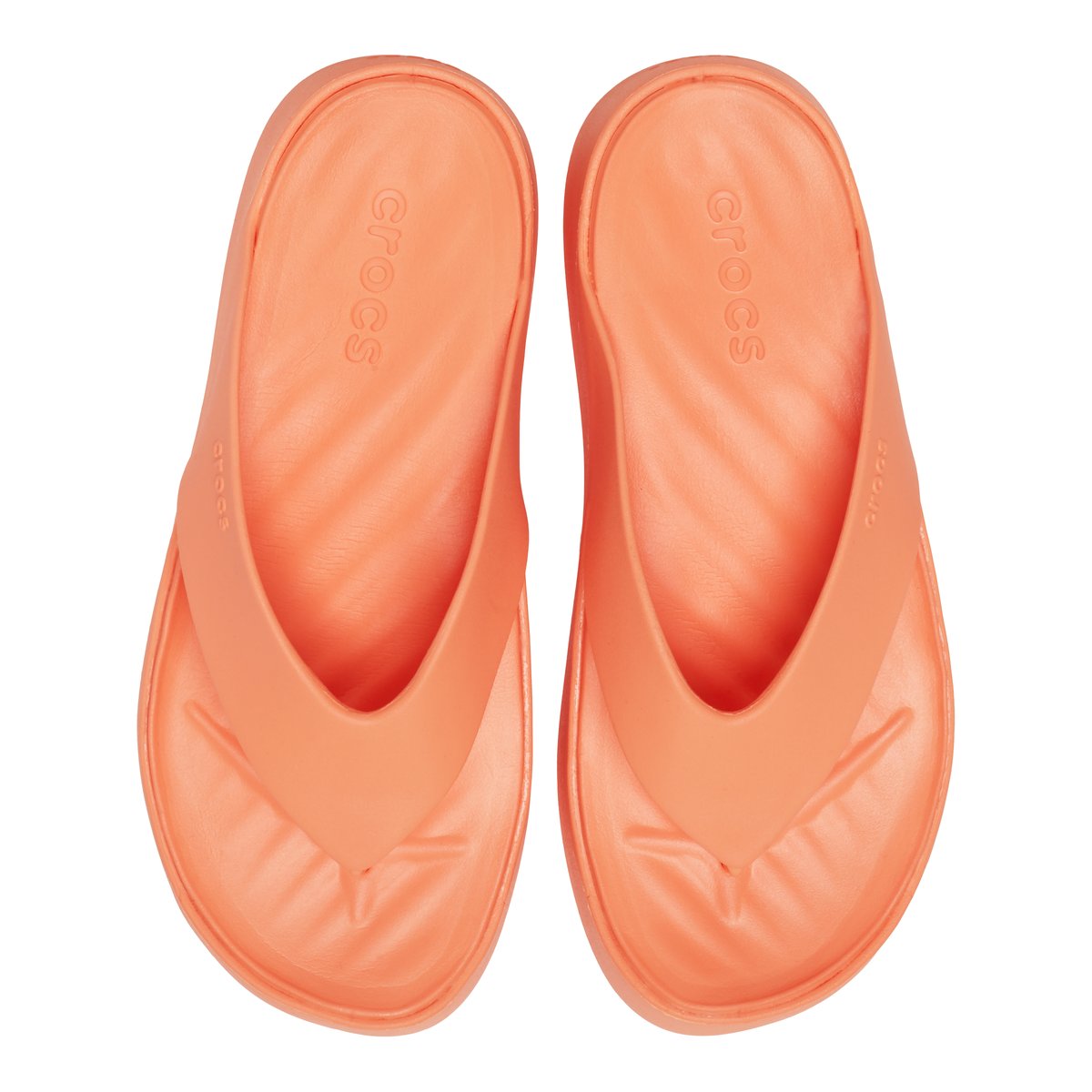 CROCS-Getaway_plat-Tongs sandales - Platforme - Orange Clair