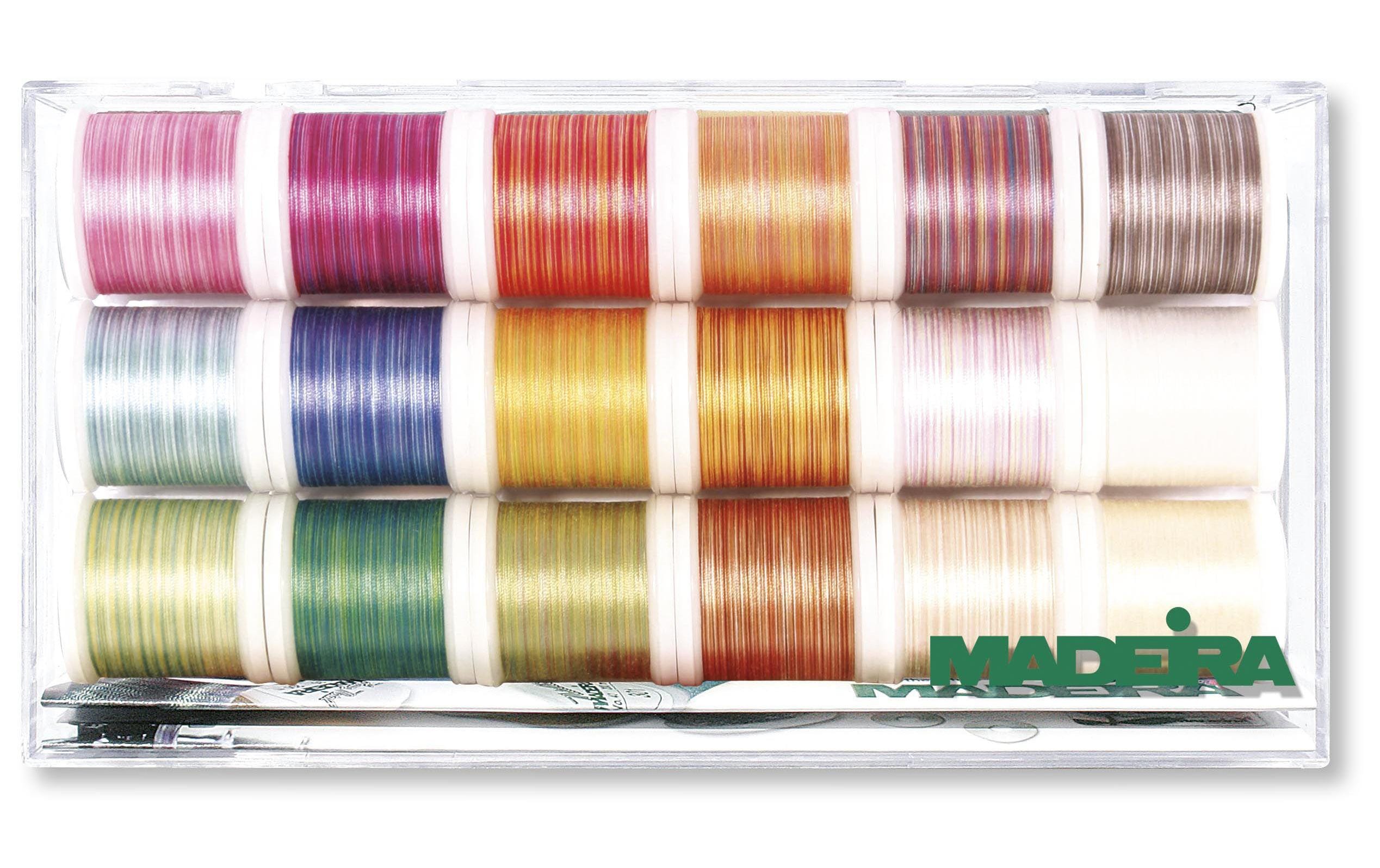 Stick- und Quiltgarn Cotona 50 Garnbox MehrfarbigUniverselles Maschinenstick- und Quiltgarn