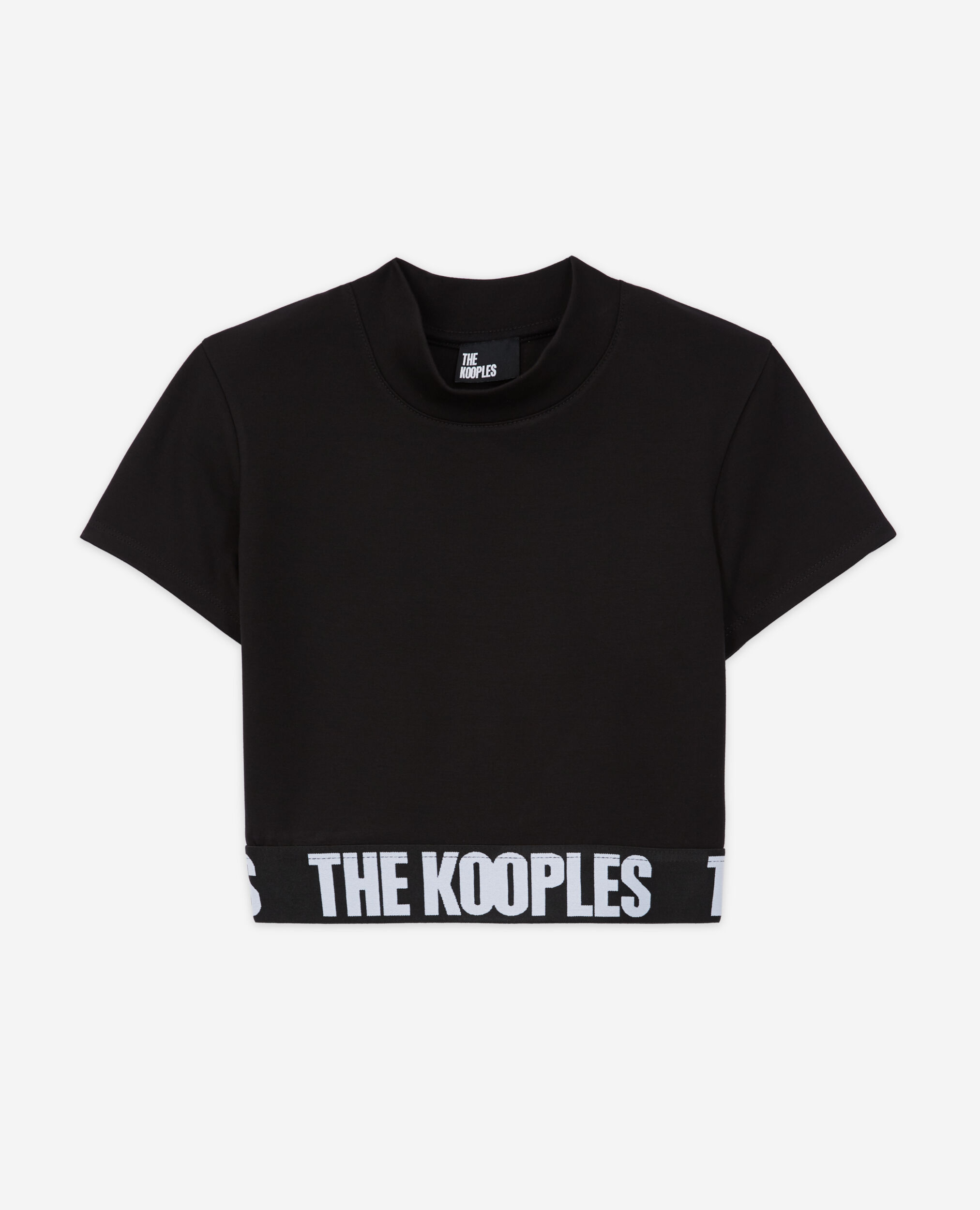 T-shirt court à logo noir