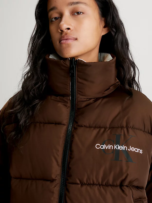Jaqueta acolchoada reversível estilo anos 90