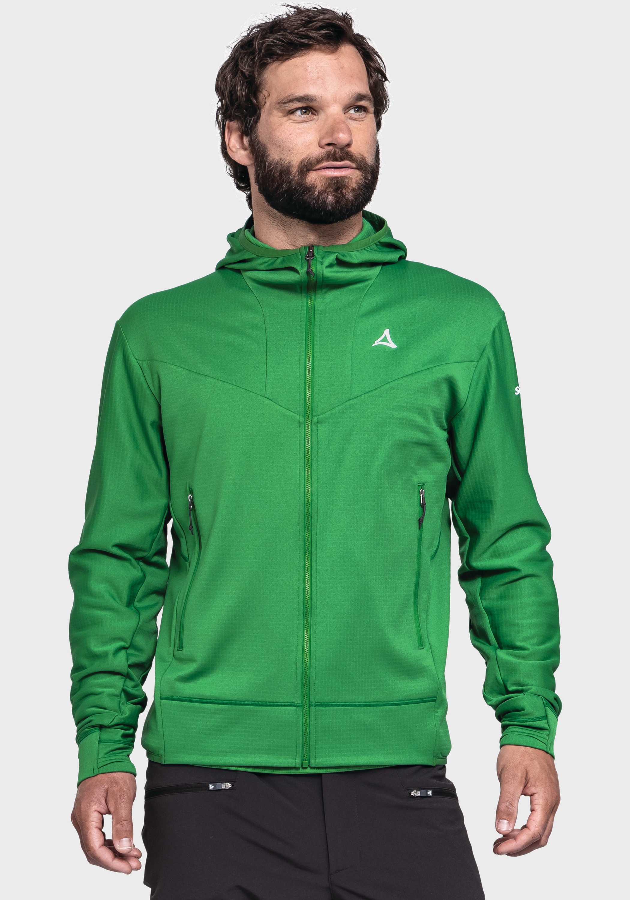 Schöffel Fleecejacke »Mountain Fleece Hoody Style Blaueis MNS« mit Kapuze