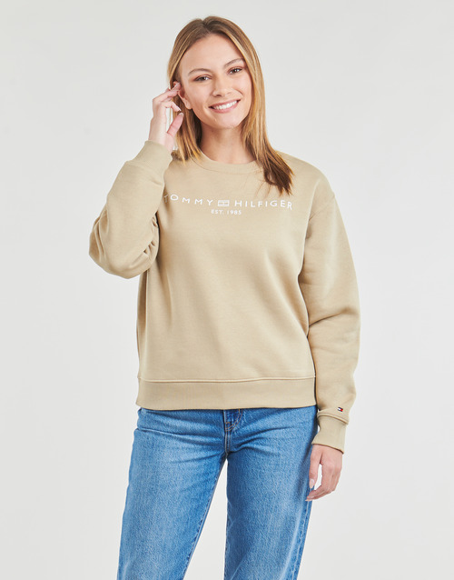 Tommy Hilfiger - MDRN REG CORP LOGO C-NK SWTSHRT Beige